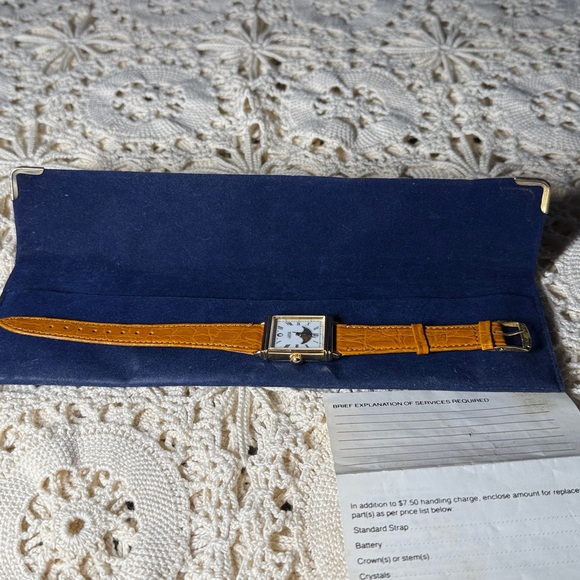 Vintage Axcess Sun and Moon Phase Watch with Blue Velvet pouch and Labeling. - Picture 8 of 8